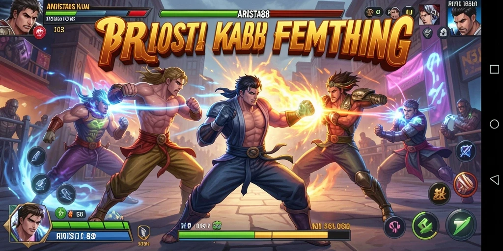 Gameplay ARISTA88 menampilkan pertarungan seru dengan karakter berbeda.
