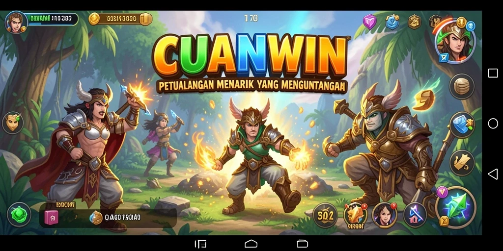 Screenshot CUANWIN menunjukkan aksi seru dalam gameplay petualangan.