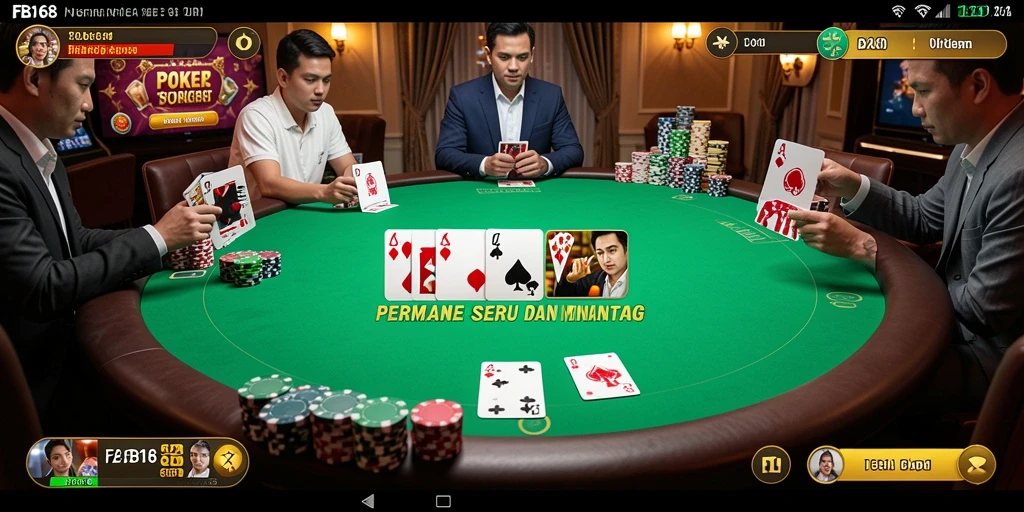 Tampilan gameplay FB168 yang menarik dan mengasyikkan saat bermain Poker.