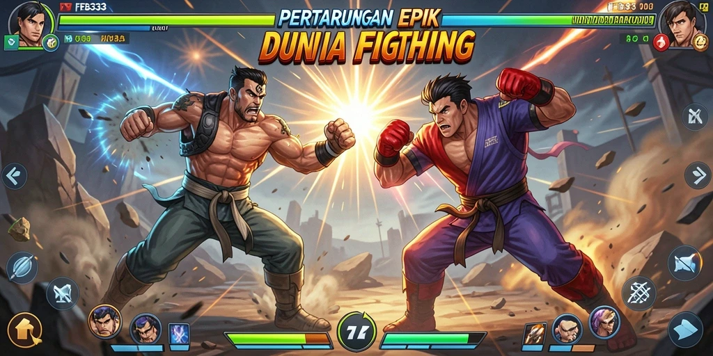 Screenshot FB333 menunjukkan pertarungan seru dengan aksi mendebarkan yang penuh strategi.