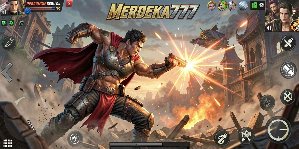 Gameplay MERDEKA777 menampilkan tindakan yang intens dan mendebarkan.