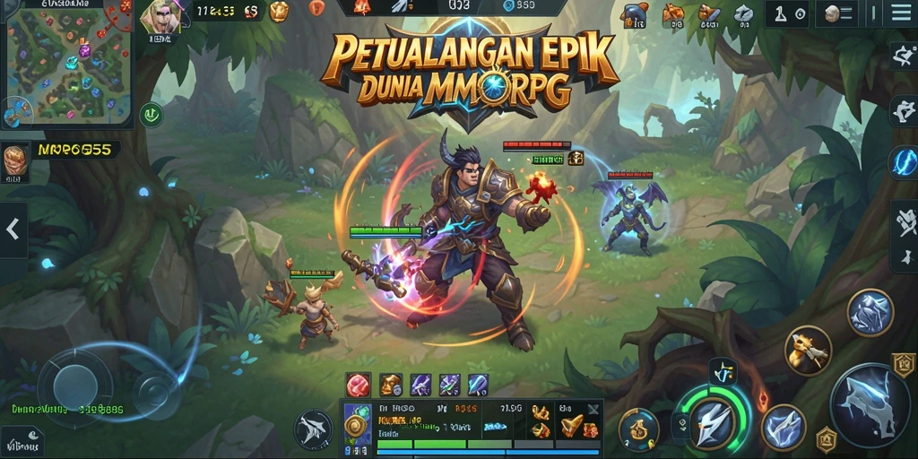 Gameplay seru MPO555 dalam dunia MMORPG yang luas dan menarik.