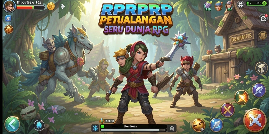 Tangkapan layar menunjukkan aksi seru dalam game RPG RPRPRP yang mendebarkan.