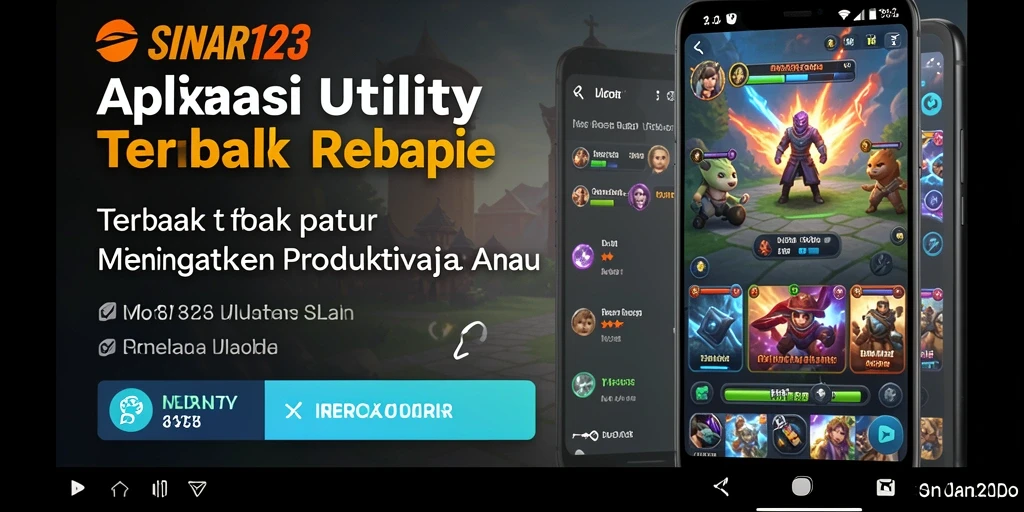 Tampilan antarmuka pengguna SINAR123 yang intuitif dan menarik.
