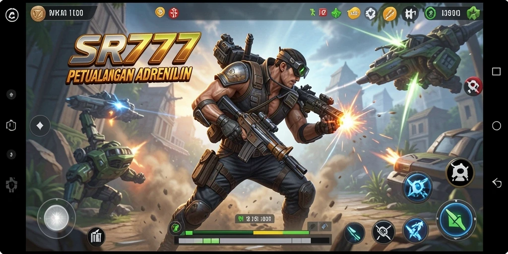 Gameplay SR777 yang menegangkan dalam aksi pertempuran epik.