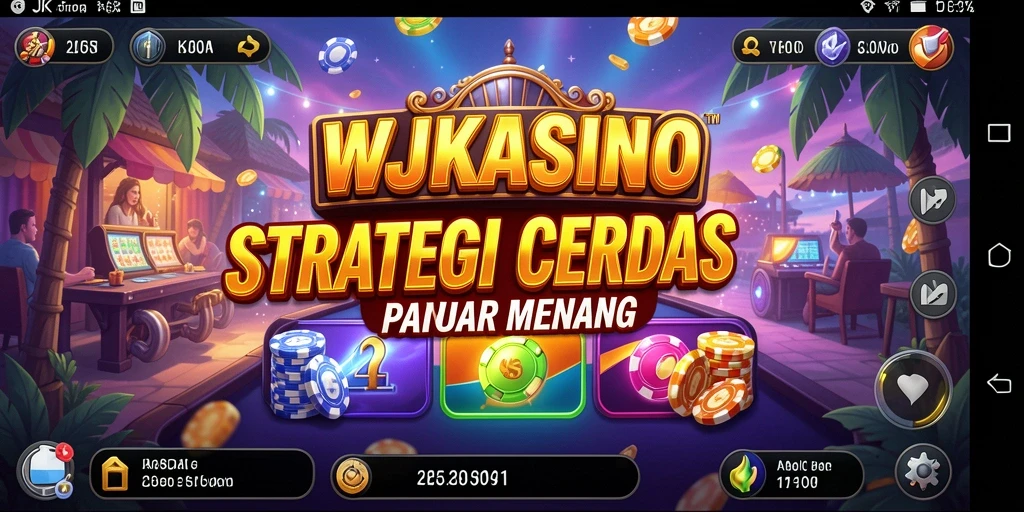 Tampilan gameplay menegangkan di WJKASINO saat merancang strategi kemenangan.